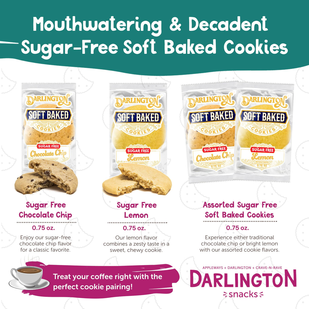 Darlington Snacks Lemon (Sugar-Free) / 0.75 Ounce (Pack of 106) / yellow Fruit