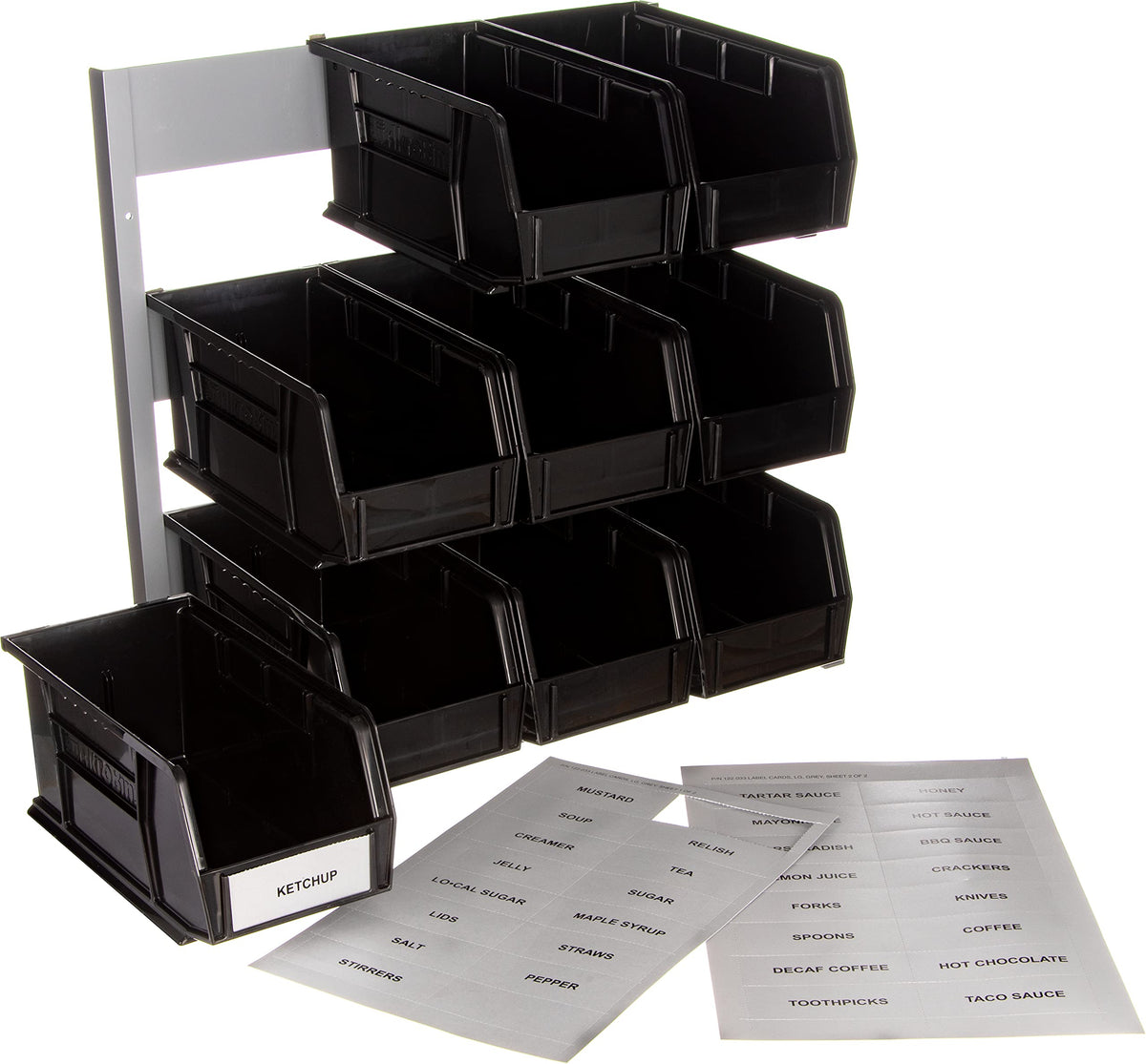 Countertop Organizer Lid Holder by Carlisle FoodService Products – 18 x 12 x 19 Inches, Anodized Aluminum, Aluminum, Model 381109LG