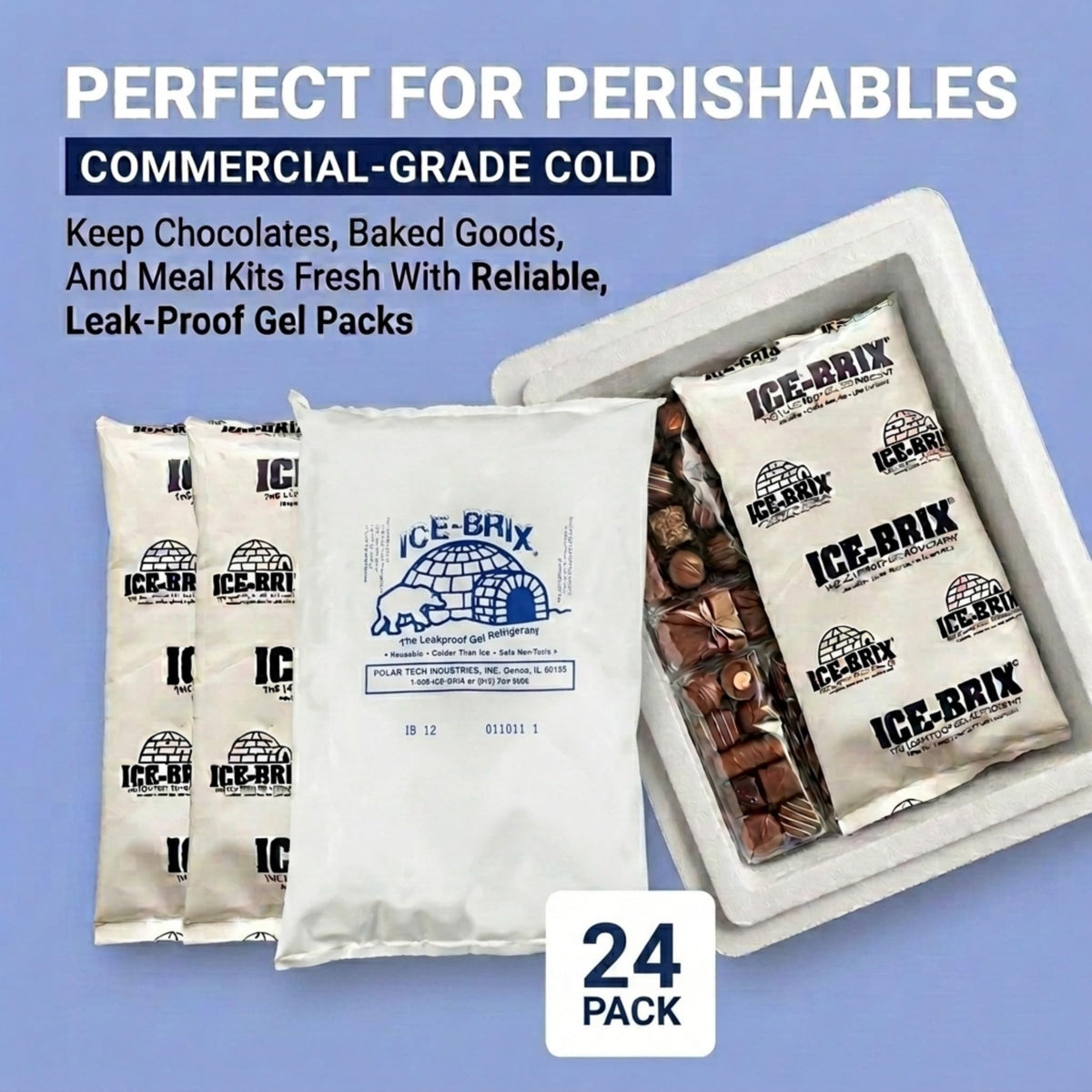 BOX USA Kraft / 1 / 24 Cold Packs
