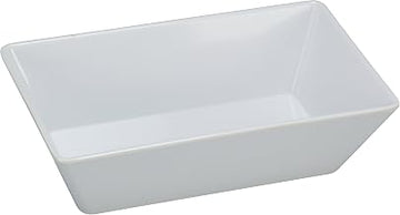 Yanco RM-614 Rome Rectangular Deep Plate, 13.75" Length, 10" Width, 2.5" Height, Melamine, White Color, Pack of 12
