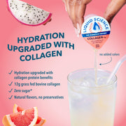 Liquid Science Dragon Fruit Grapefruit Collagen Protein Drink Mix Pods by Java House – 12 Count (Pack of 1), Light Blue