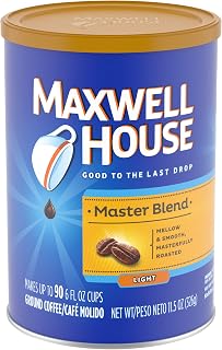 MAXWELL HOUSE Master Blend Light Roast Ground Coffee (11.5 oz Canister)