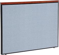 Global Industrial Office Partition Panel, Blue, 60.25 Inch Width x 43.5 Inch Height, 1 Piece, Designed for Office Partitioning