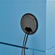 Mobile Security LCD Computer Cabinet Enclosure by Global Industrial – Alloy Steel, Blue, Model 239115BLA