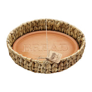 Mud Pie Terracotta Bread Warmer Set, Brown, 12.5 x 8.5 Inch