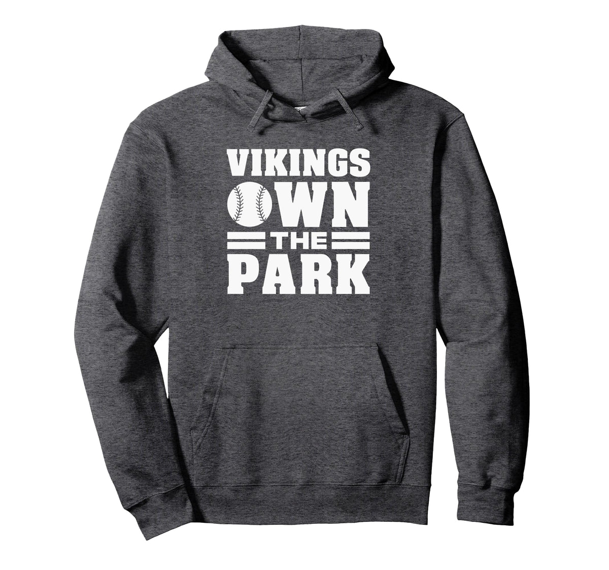 Curtis Vikings Own the Park Pullover Hoodie by Curtis Vikings Official High School Gear – Polyester, Blue, Model 6ME55MCCEPH