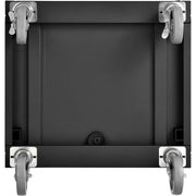 Mobile LCD Console Computer Cabinet for 21" Diagonal by Global Industrial – Steel, Black, Model 273115BK