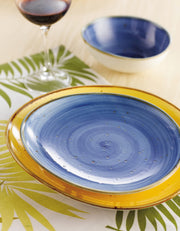 CAC China 8-1/4x7-3/4x1-1/4" / Sunflower / Modern Dinner Plates