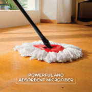EasyWring Microfiber Spin Mop by O-Cedar – Standard, Plastic, Easywring Spin Mop & Bucket, Model 153185