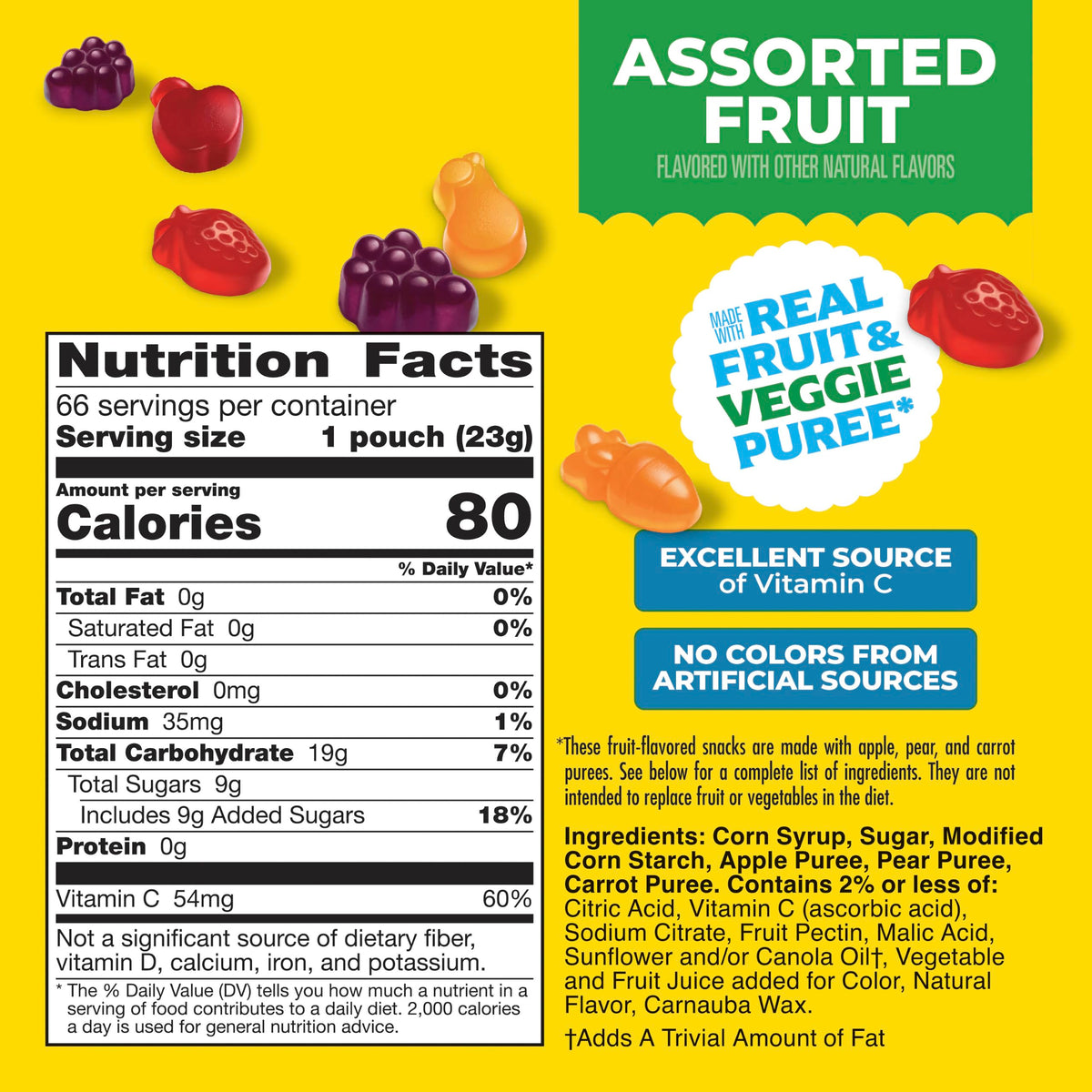 Mott's 66 Count (Pack of 1) Fruit Snacks