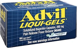 Advil Advil Advanced Medicine For Pain, 160 Liqui Gels 200 mg(Pack of 3)