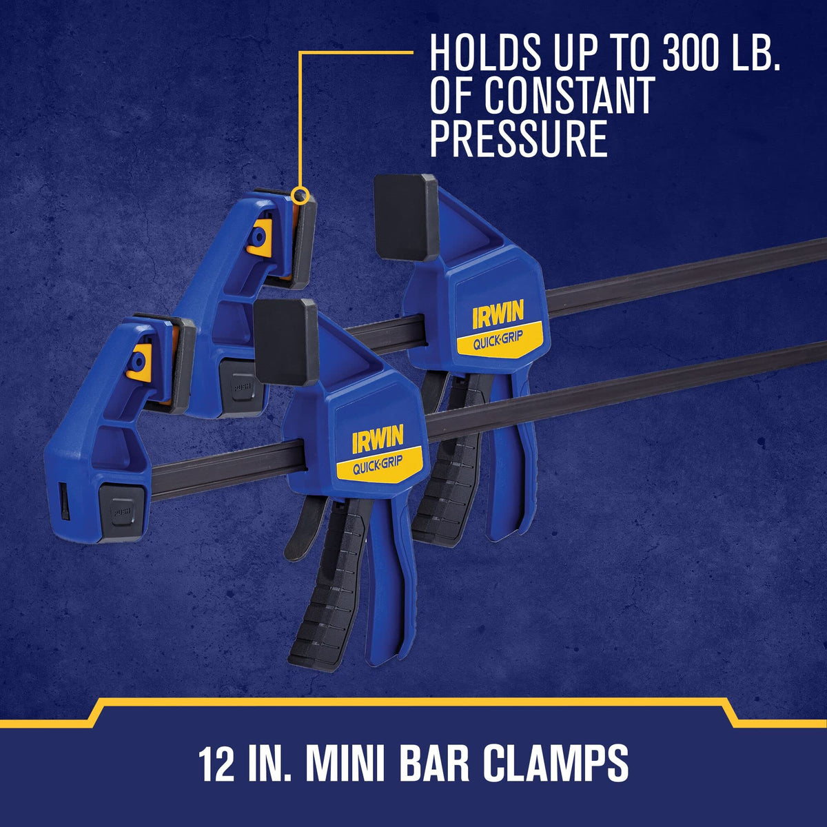 QUICK-GRIP Clamps for Woodworking by IRWIN – 8 Piece, Resin, Multi, Pack of 8, Model IRHT83220