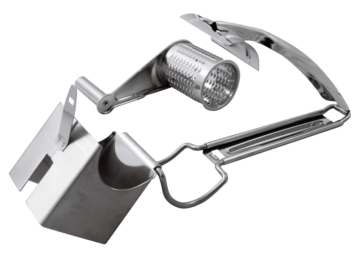 World Cuisine Rotary Grater by PADERNO – One Size, Stainless Steel, Gray, Model A5100020