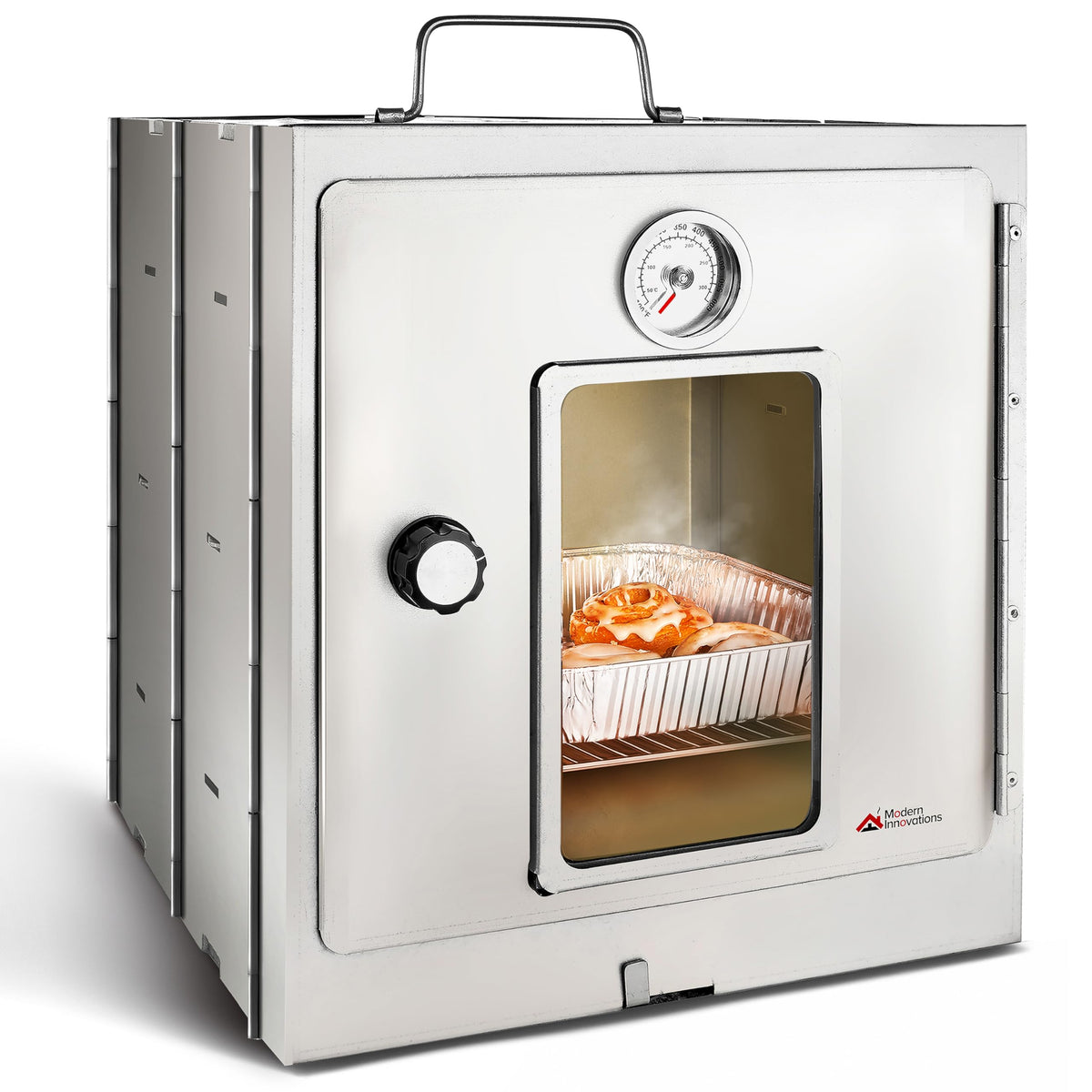 Portable Camping Oven by Modern Innovations – 10.25 x 10.25 x 10.75 inches, 16900.0 cubic_centimeters, Stainless Steel