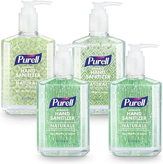 Purell Naturals Hand Sanitizer Gel, Pump Bottle 4ct x 8oz - 9626-06-ECDECO