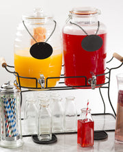 Glass Beverage Dispenser by Tablecraft – 2.5 gallons, Glass, Clear, Model BDG2000