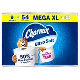 Ultra Soft Toilet Paper by Charmin – 9 Rolls (312 Sheets), Paper, White, Pack of 9, Model P_4946