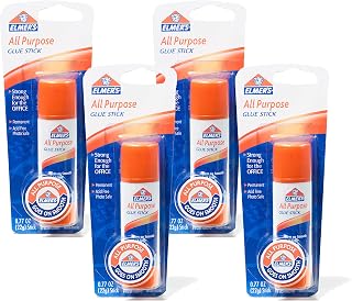 Elmer's All-Purpose Glue Stick, Large, 0.77oz., 4 Count