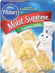 Pillsbury Moist Supreme Lemon Cake Mix 15.25 oz (Pack of 12)