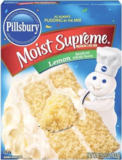 Pillsbury Moist Supreme Lemon Cake Mix 15.25 oz (Pack of 12)