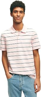 Brooks Brothers Men's Short Sleeve Cotton Pique Stretch Logo Polo Shirt