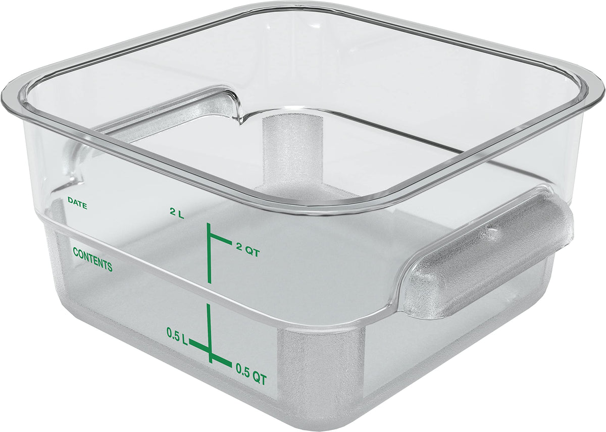Carlisle FoodService Products 6 / Clear / 2 Quart Container Containers