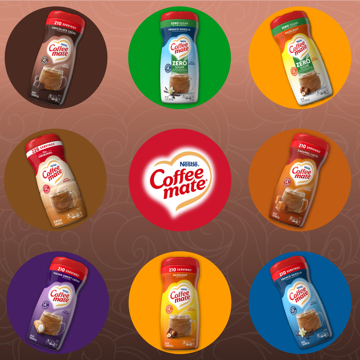 Creamy Chocolate Powder Creamer by Coffee Mate – 15 Ounce (Pack of 1), Model 11001398