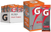 Gatorade Thirst Quencher Powder, Fruit Punch, 1.23oz Packets, Makes 20 ounces ,80 Count (Pack of 1)