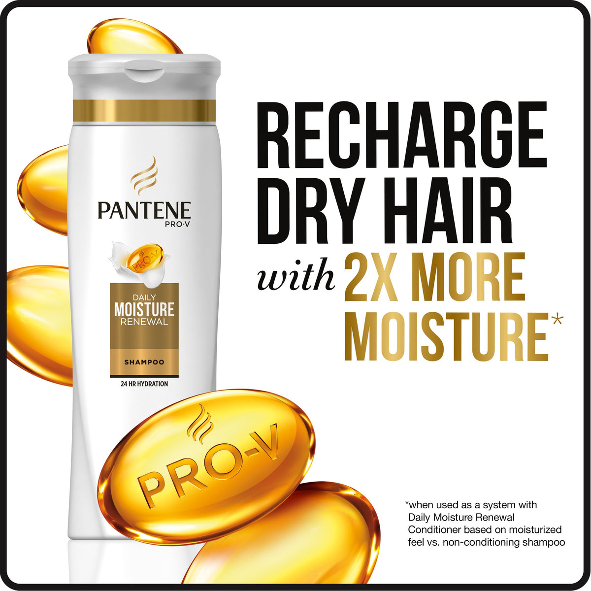 Pro-V Daily Moisture Renewal Shampoo by Pantene – 1.7 Fl Oz (Pack of 1), Model 080878171507