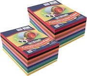 Prang Lightweight Construction Paper, 10 Assorted Colors, 6" x 9", 500 Sheets Per Pack, 2 Packs