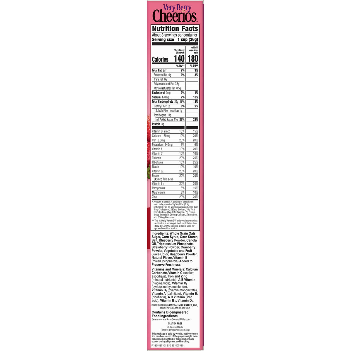 Very Berry by Cheerios – 10.9 Ounce (Pack of 1)