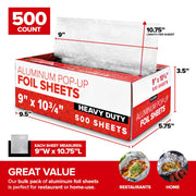 Stock Your Home 9 Inch / Silver / 500 Aluminum Foil