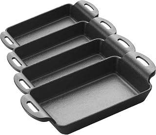 Winco Cast Iron Server, 4-3/4″, Black (Pack of 4)