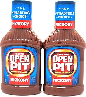 Open Pit Hickory Barbeque Sauce 18 oz (pack of 2) - Great for BBQ Ribs or Chicken