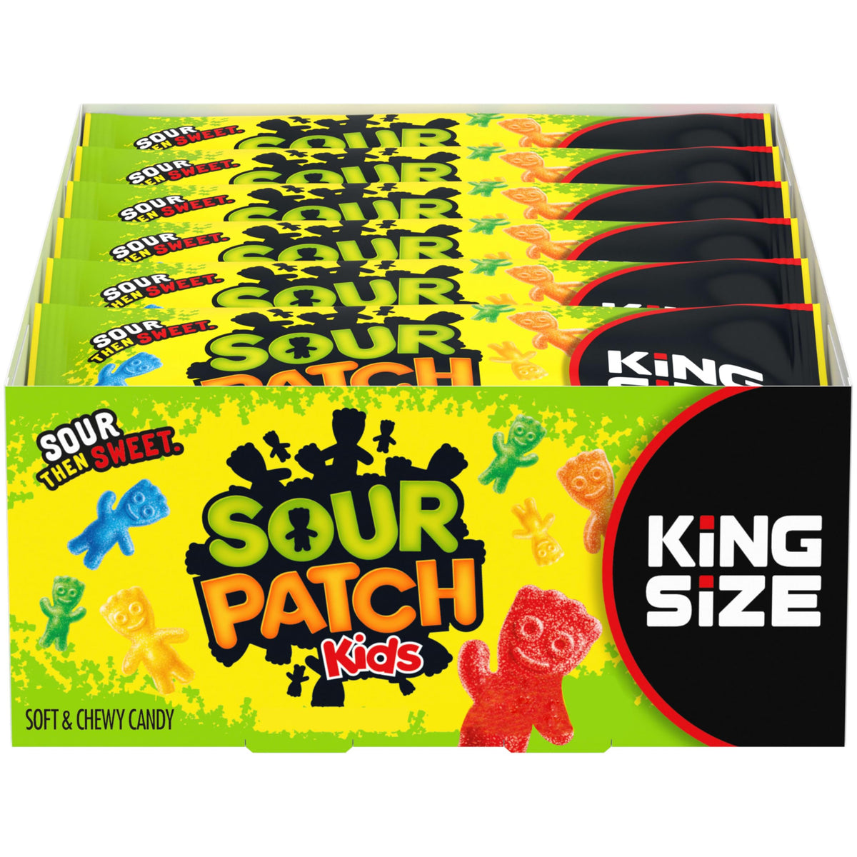 Sour Patch Kids Mixed-Fruit / 3.4 Ounce (Pack of 18) / 1 Sour Candy