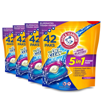 Plus Odor Blasters 5in1 42ct (4x42ct) by ARM & HAMMER – 42 Count (Pack of 4), Pack of 4, Model 10033200062827
