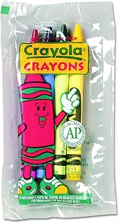 Crayola 520083 Classic Color Pack Crayons, Cello Pack, 4 Colors, 4 per Pack, Case of 360