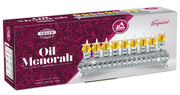 Ner Mitzvah Silver Wall Menorah, Holds Standard Oil Cups or Large Candles, 3 Inches