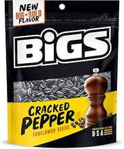 BIGS Sunflower Seeds, Cracked Pepper Flavor, 5.35 oz. (Pack of 12)