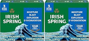 Irish Spring Bar Soap for Men,Moisture Blast,3.7 Oz,(Pack of 48)