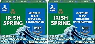 Irish Spring Bar Soap for Men,Moisture Blast,3.7 Oz,(Pack of 48)