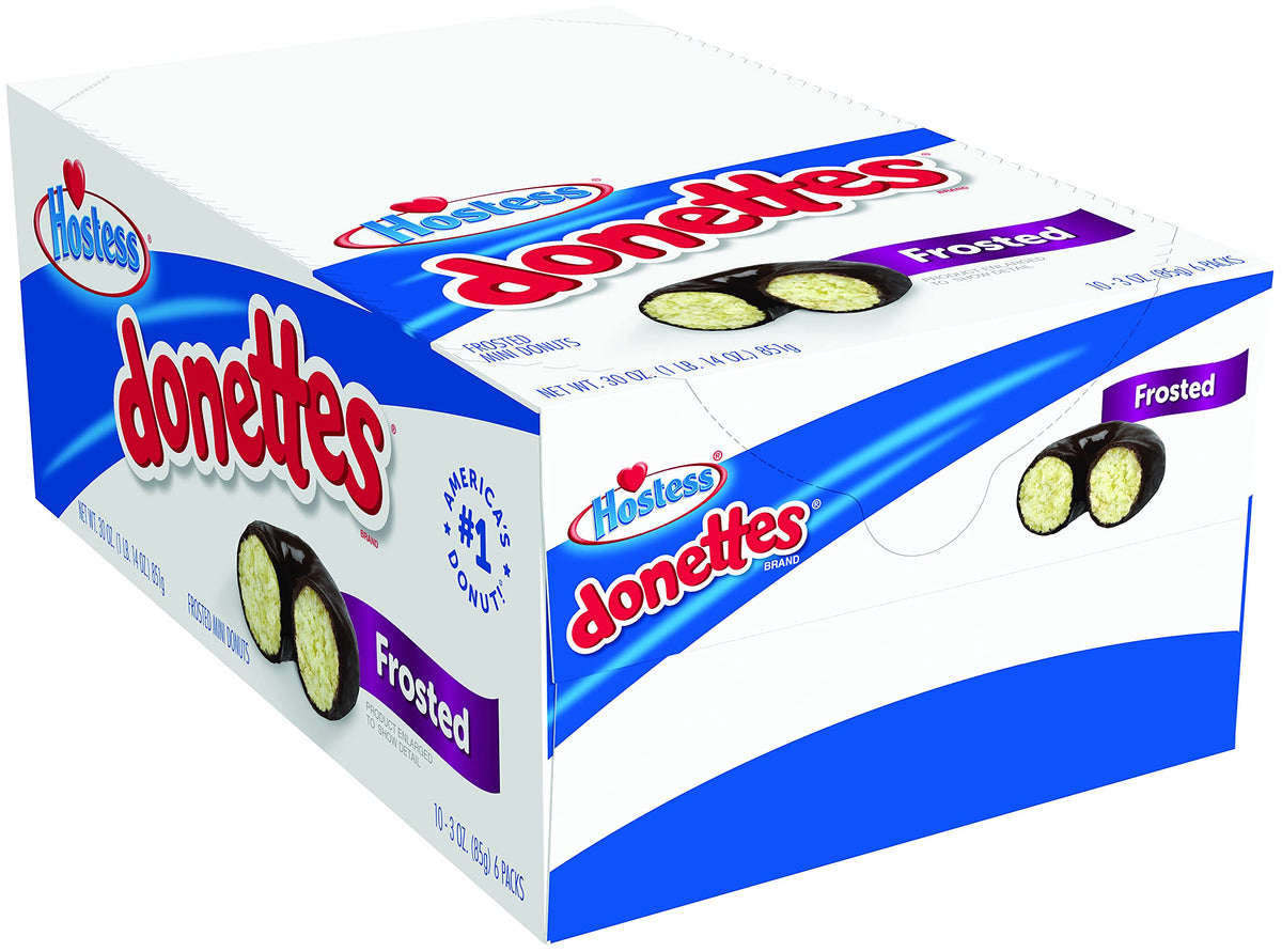 Donettes Mini Donuts by Hostess – 3 Ounce (Pack of 10), Pack of 10, Model 20888109050027