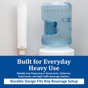 San Jamar White / 1 / 4-10 oz Iced Beverage Dispensers