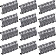 Metro 9990P Wire Shelf Label Holder for Super Erecta Shelving, Gray, 3" x 1.25" (12 Pack)