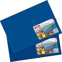 CraftTex, Bubbalux Craft Board, Marine Blue, Pack of 2 Letter Size Sheets (FCBU2030BL2)