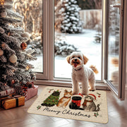Baccessor Christmas Doormat, 17 x 29 Inches, Four Cats