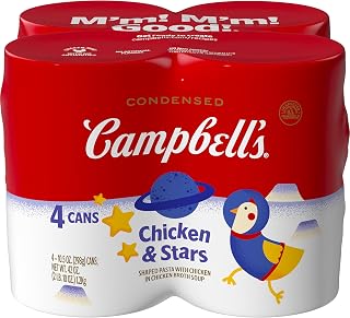 Campbell's Campbell’s Condensed Kids Chicken and Stars Soup, 10.5 oz Can (4 Pack)