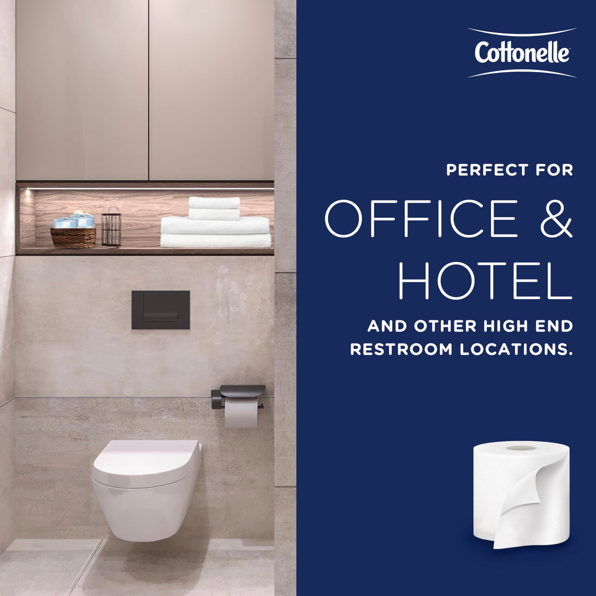 Cottonelle Professional 60 Rolls (451 Sheets each) / White / Standard Roll Toilet Paper Toilet Paper
