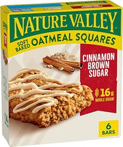 Nature Valley Cinnamon Brown Sugar Soft-Baked Oatmeal Squares, 6 ct