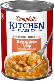 Campbell's Kitchen Classics Hearty Ham & Bean Soup, 14.5 oz. Can